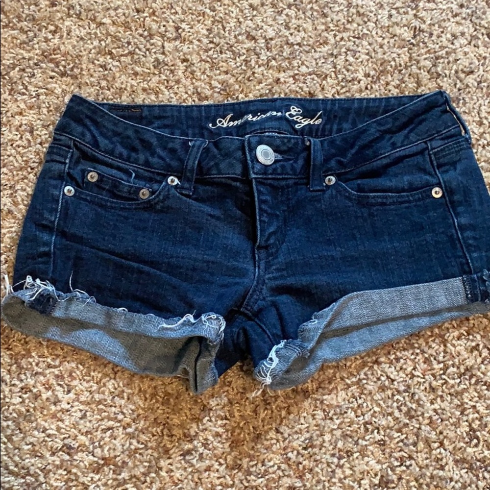 Stretchy jean shorts